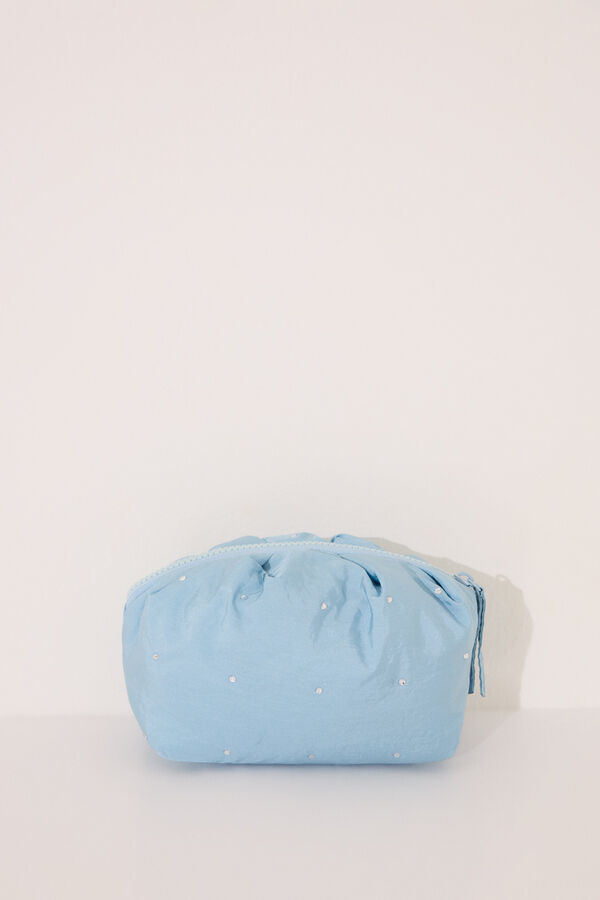 Womensecret Pequeño neceser acolchado en azul medio azul