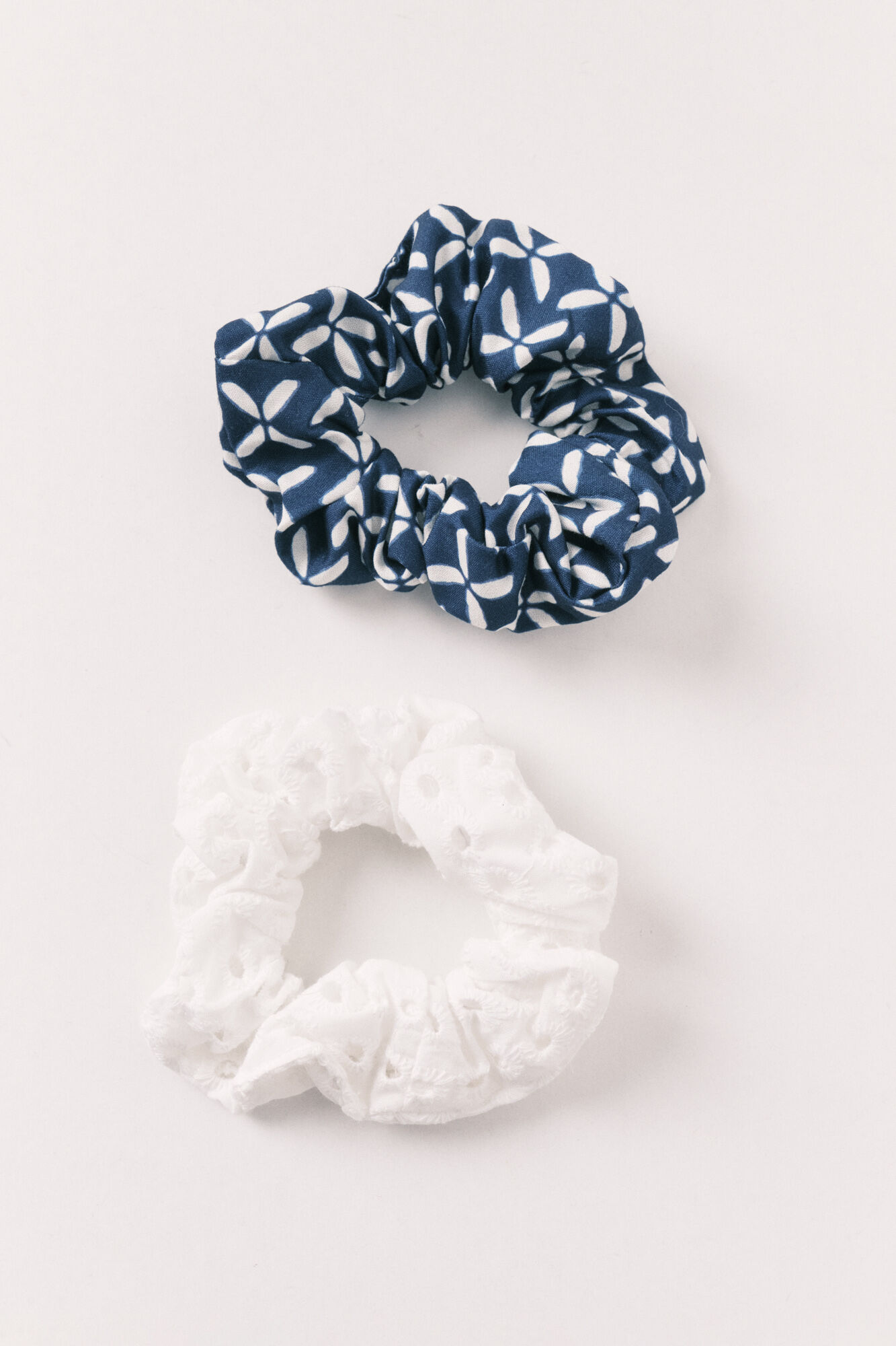 Women'secret Pack de 2 scrunchies medianos variados azul