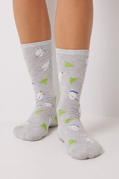 Womensecret Pack 3 calcetines altos osos polares estampado