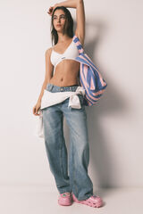 HI&BYE Brasier triangular sin costuras blanco marfil