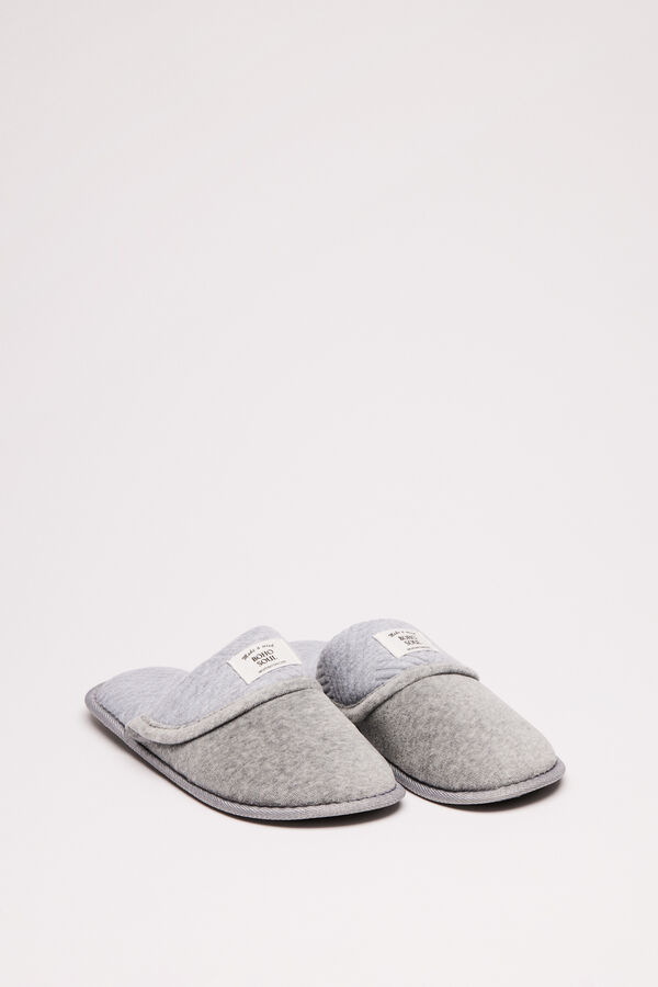 Womensecret Pantuflas acolchadas gris gris