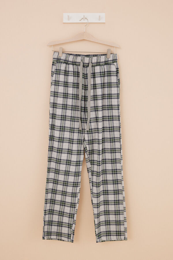 Womensecret Pijama larga hombre 100% algodón Tom y Jerry gris