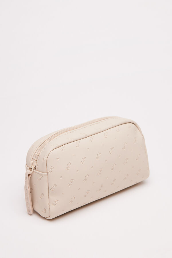 Women'secret Cosmetiquera logo beige marfil