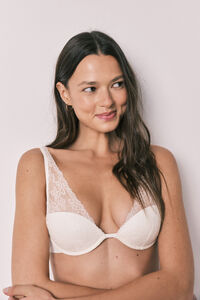 Women'secret Brasier halter de encaje blanco INTUITIVE