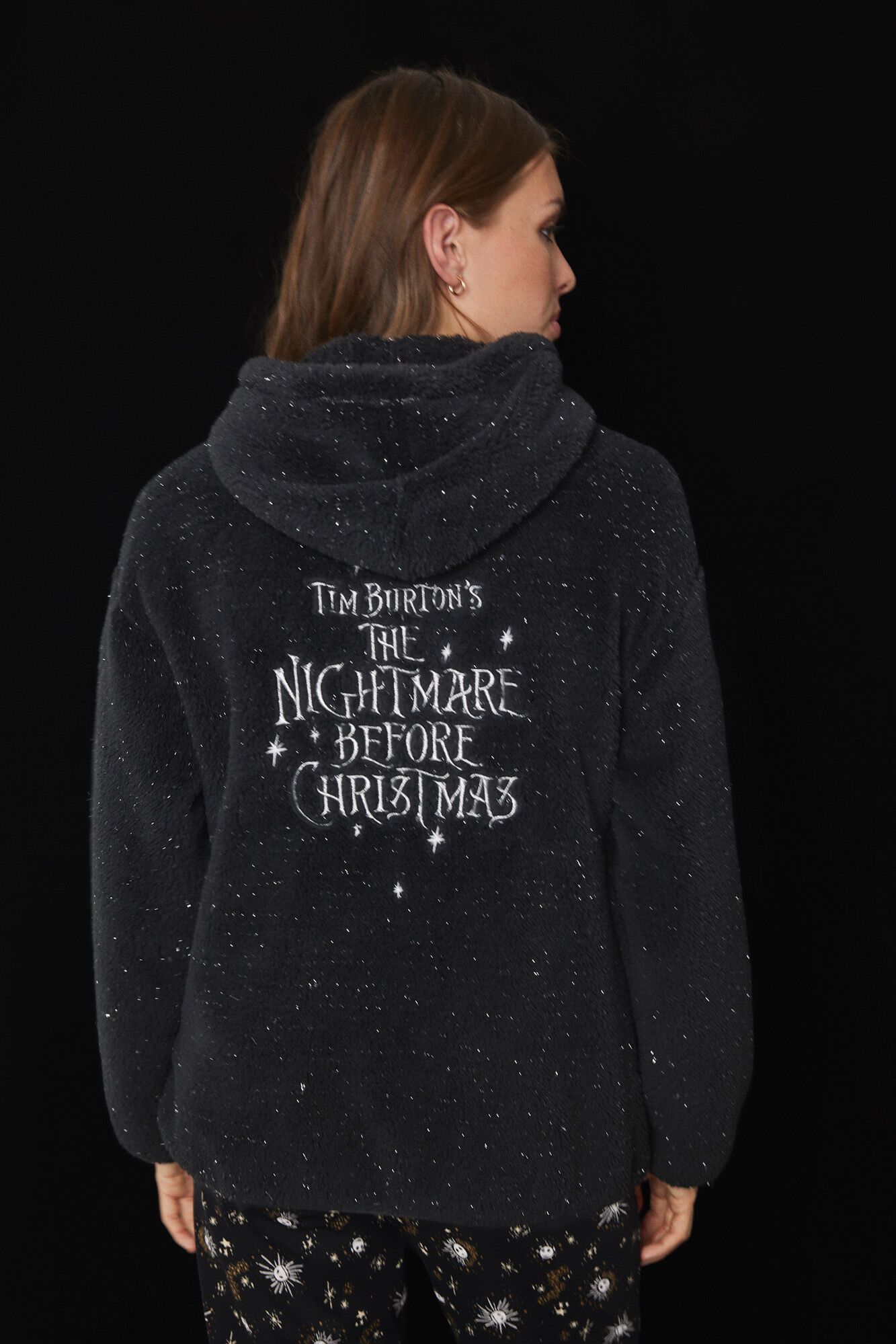 Bata corta polar negro Jack Ropa de dormir y homewear de mujer WomenSecret MX
