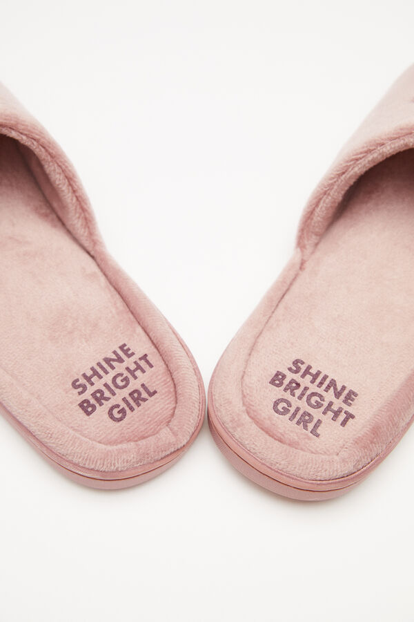 Womensecret Pantuflas velour Mr. Men & Little Miss rosa