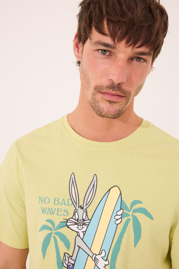 Womensecret Pijama verde de Bugs Bunny verde