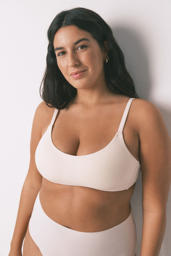 Women'secret Top brasier de algodón rosa rosa
