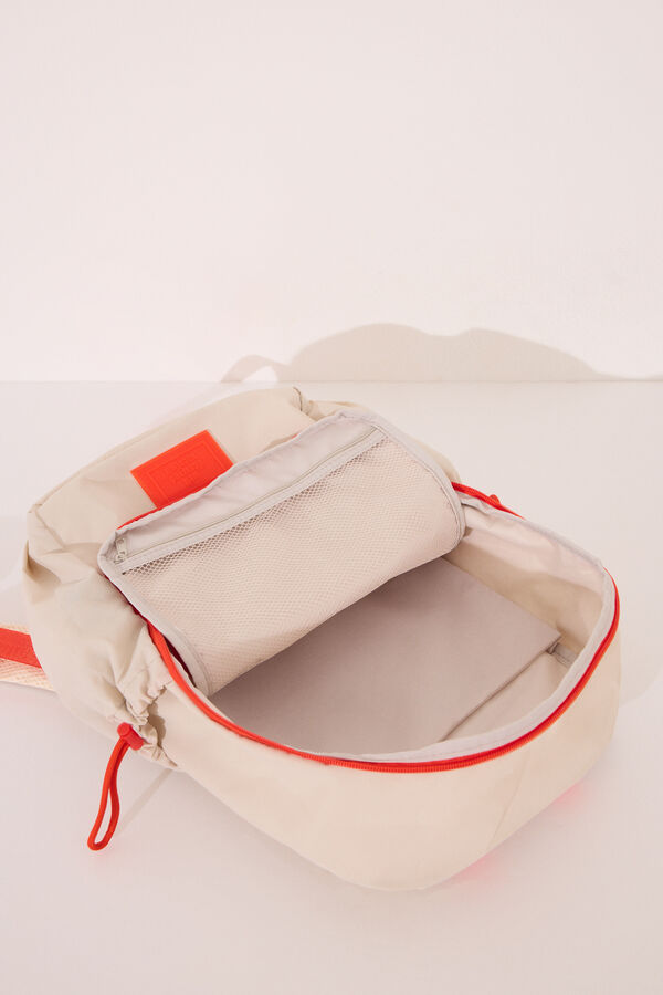 Womensecret Bolsa multiusos de nailon beige, bolsa café