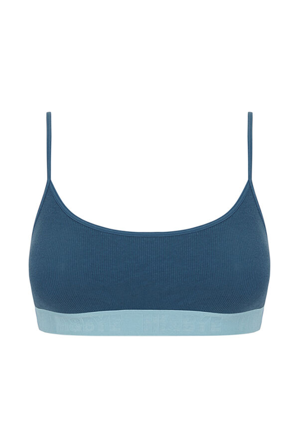 Womensecret Brasier top algodón azul azul