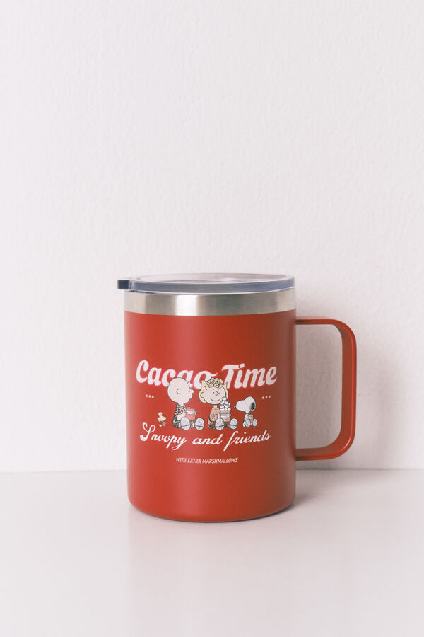 Women'secret Taza térmica con estampado de Snoopy rojo