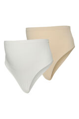 Mamalicious Pack de panties premamá de cintura alta blanco