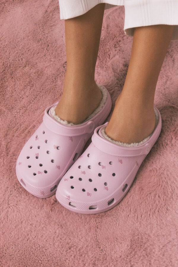 Women'secret Pantuflas para casa forrados rosa