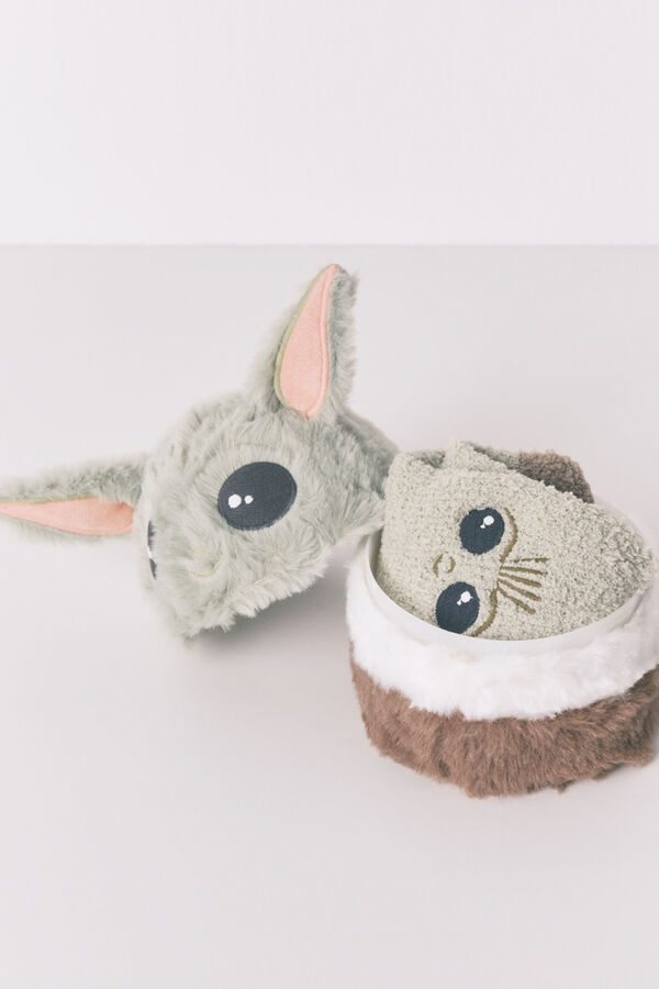 Women'secret Calcetines largos Grogu multicolor estampado