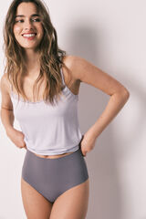 Women'secret Panty reductora alta laser-cut azul gris