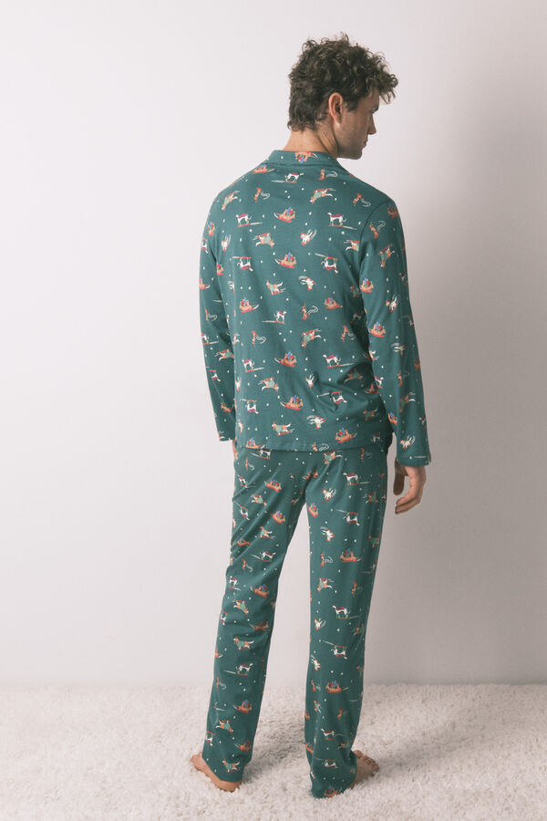 Women'secret Camisa de pijama (de hombre) para perros 100% algodón verde