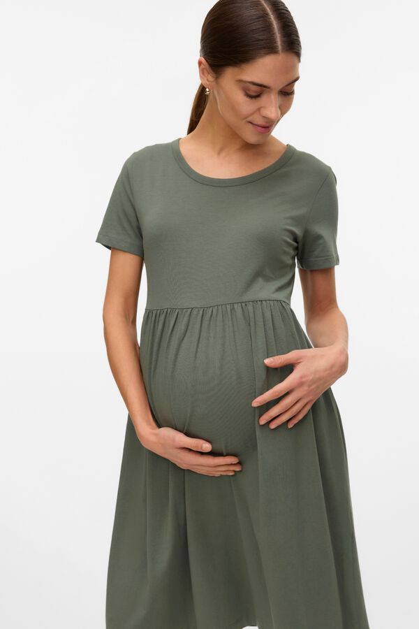Mamalicious Vestido corto maternity verde