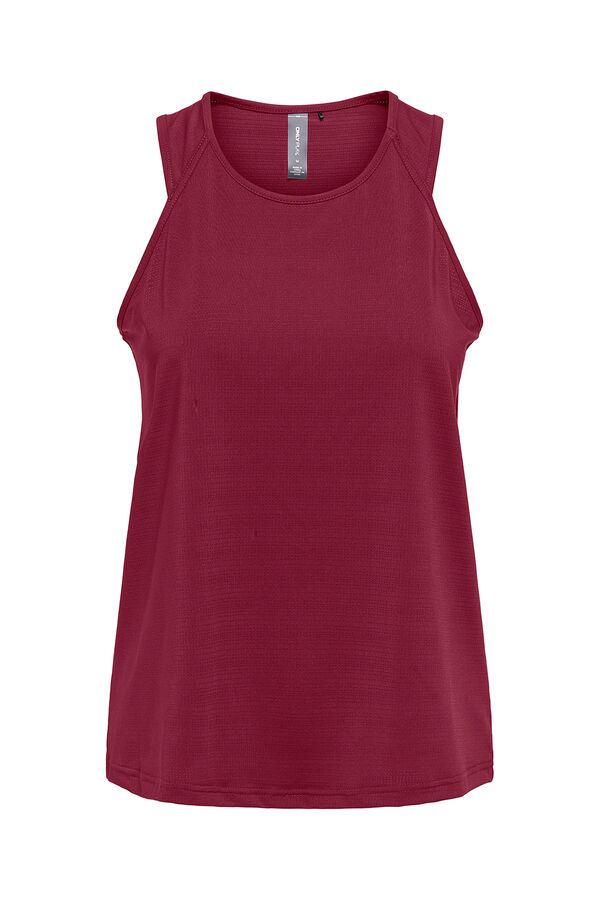 Only Play Playera transpirable de tirantes morado/lila