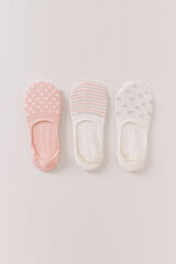 Womensecret Pack de 3 calcetines invisibles con estampados surtidos estampado