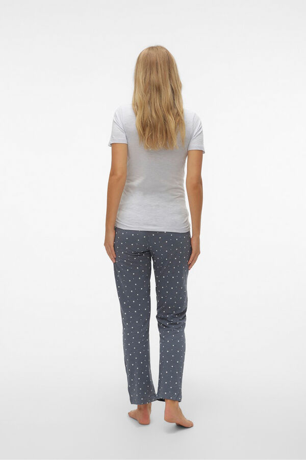 Mamalicious Pijama larga de premamá y lactancia gris