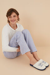 Womensecret Pantuflas ducha marfil kaki