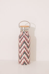 Womensecret Botella de acero inoxidable con estampado tribal de 520 ml estampado