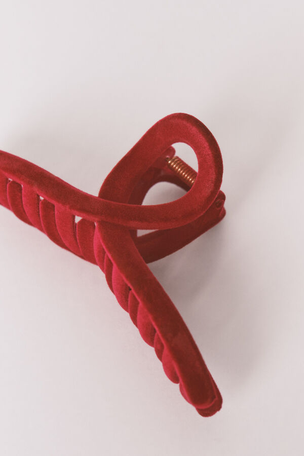 Women'secret Gran clip de terciopelo rojo rosa