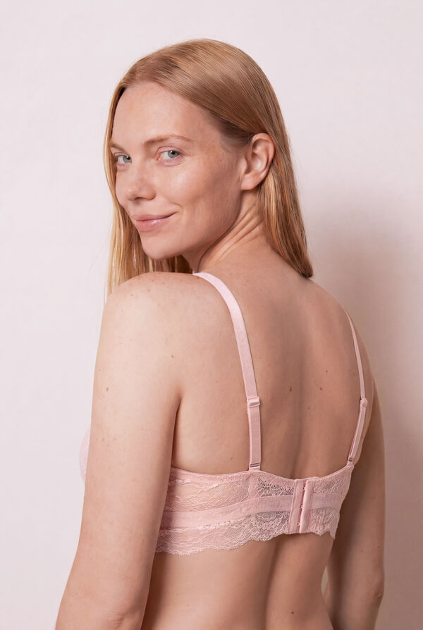 Women'secret Brasier halter con relleno de encaje rosa INTUITIVE rosa