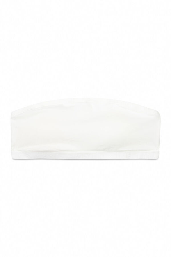 Womensecret Sujetador bandeau copas extraíbles marfil marfil