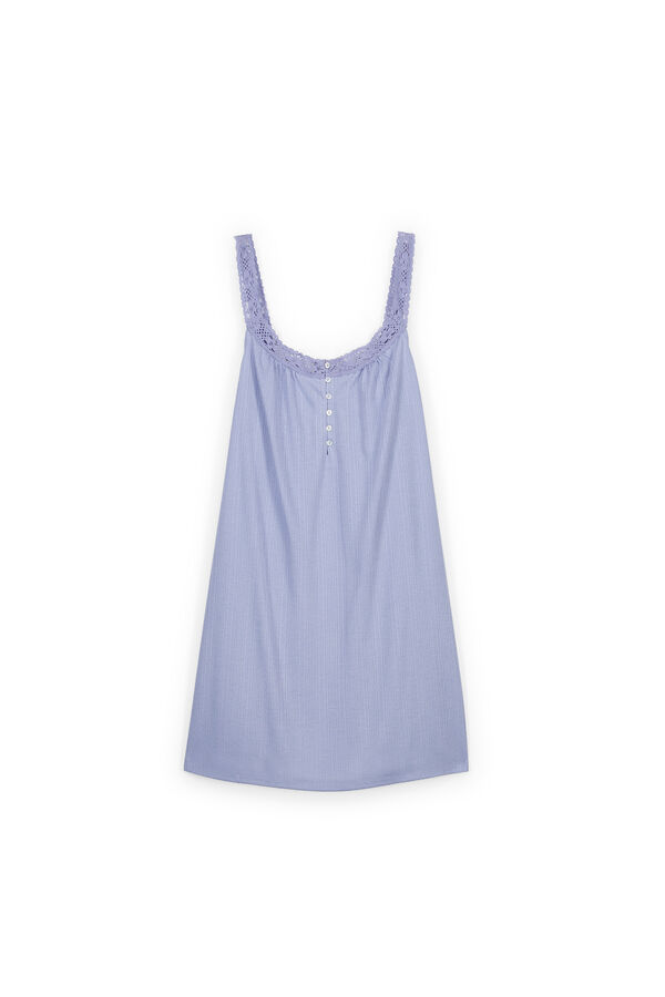 Women'secret Camis&oacute;n maternity de tirantes con encaje azul azul