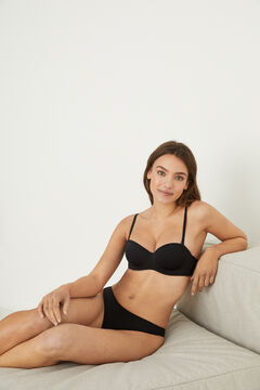 Womensecret ELEGANT Brasier sin tirantes microfibra negro