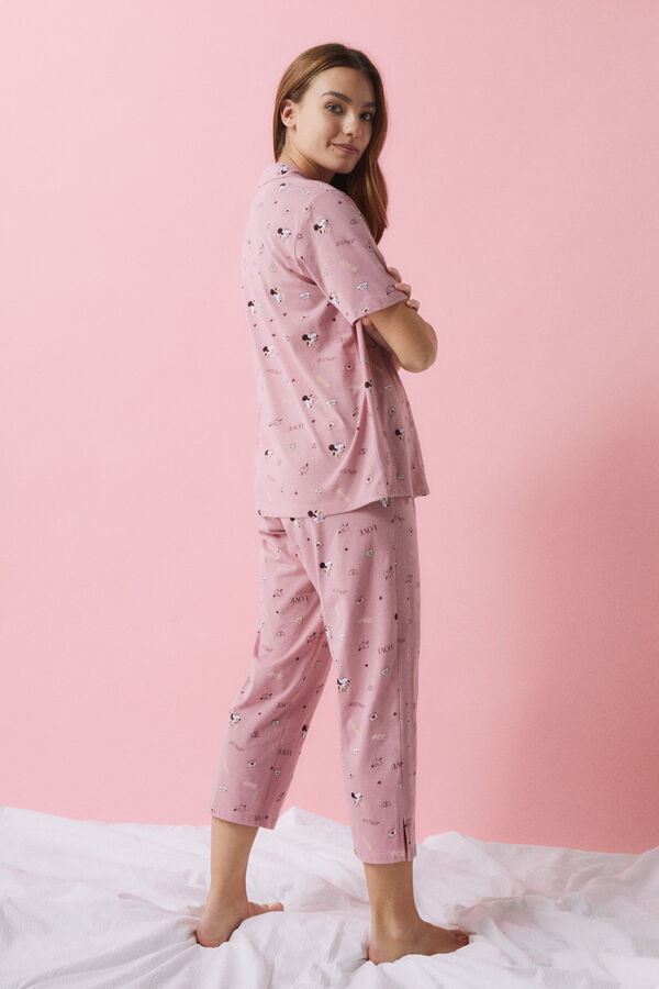Womensecret Pijama camisera algodón Minnie Mouse rosa
