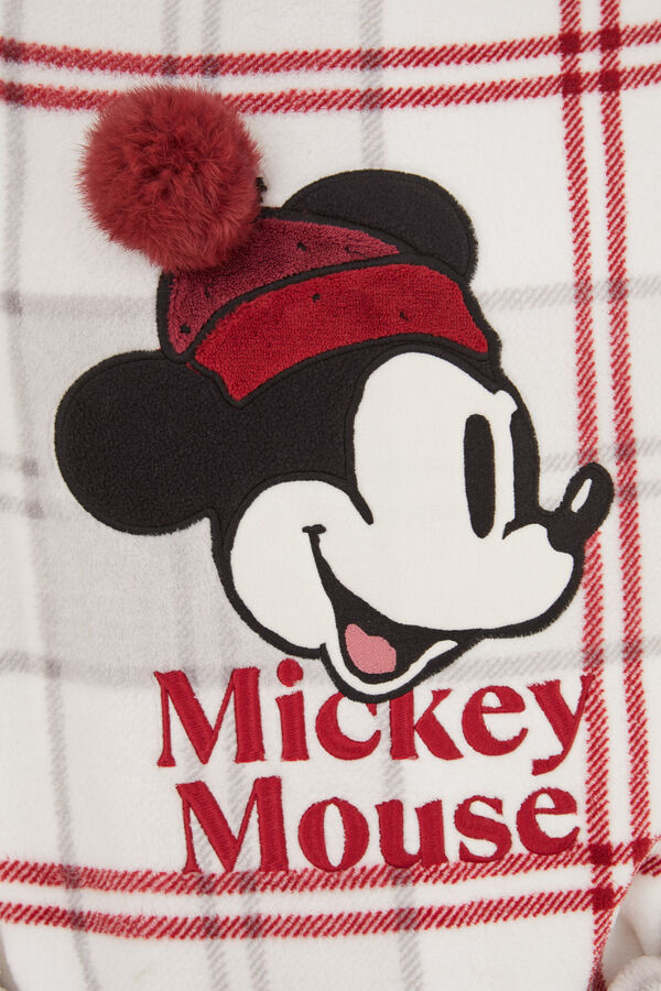 Womensecret Pijama polar 3D Mickey Mouse gris