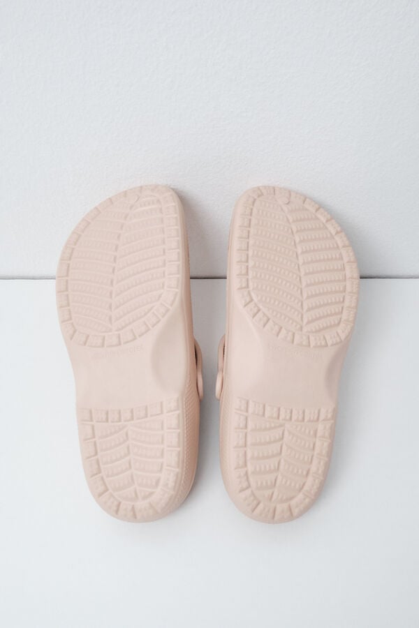 Women'secret Pantuflas zueco forrado caf&eacute;