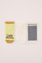 Womensecret Pack de 3 calcetines short Garfield estampado