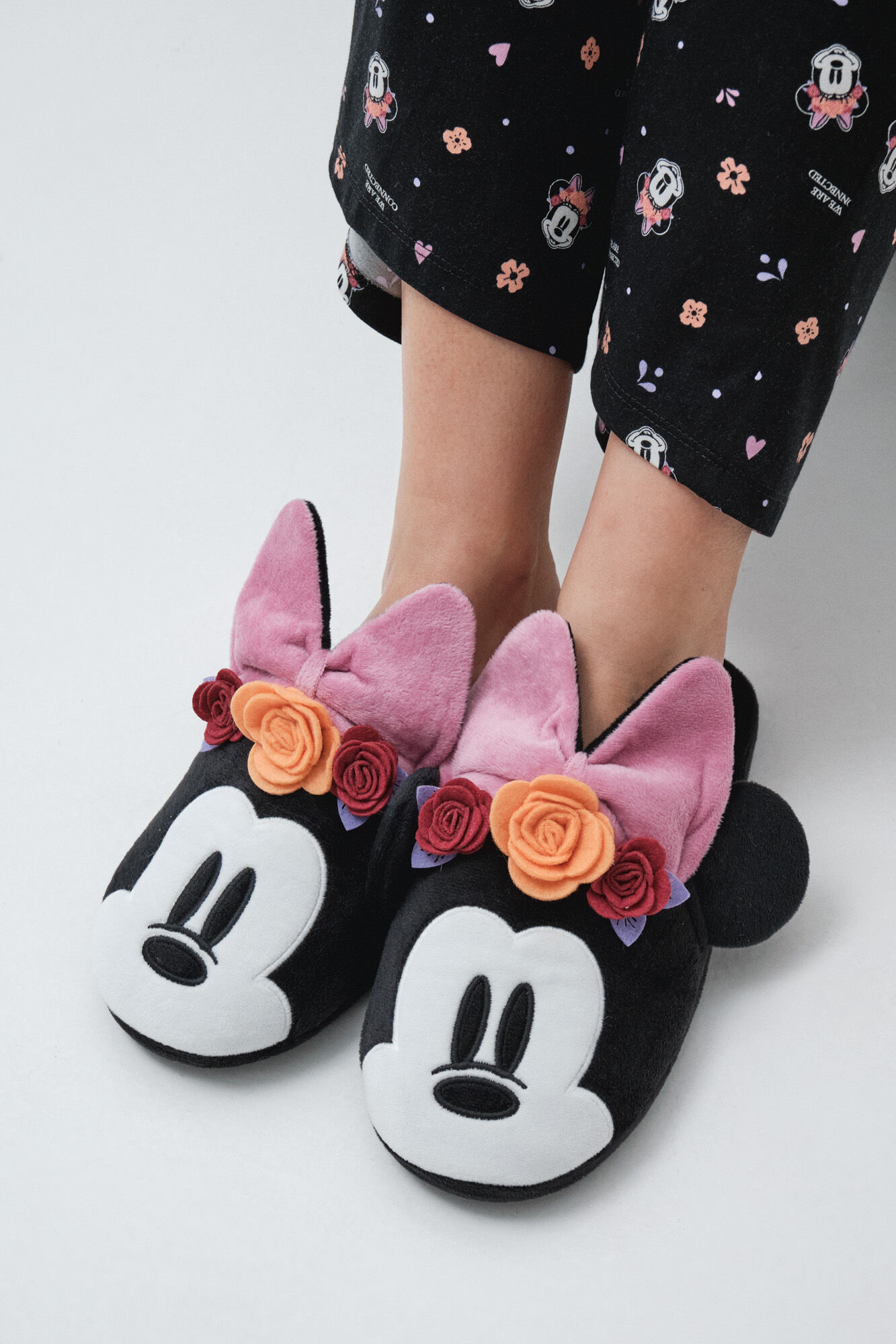 Women'secret Pantuflas de casa Minnie Halloween