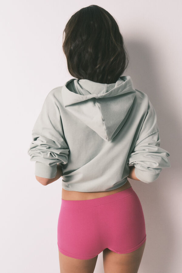 HI&BYE Panty b&oacute;xer sin costuras rosa fucsia fucsia