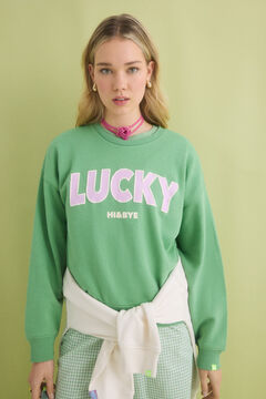 Womensecret Sudadera felpa algodón verde verde