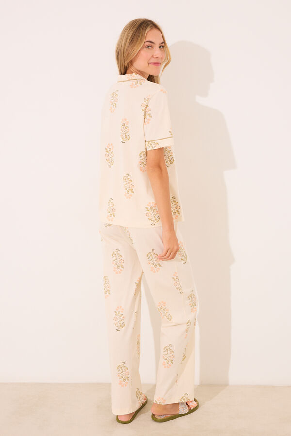Womensecret pijama larga marfil