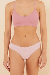 Womensecret Tanga frunce rosa rosa