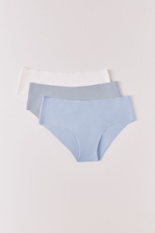 Women'secret Pack 3 panties culotte de microfibra multicolor blanco