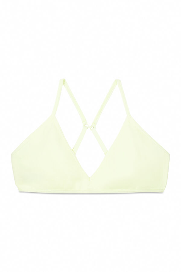 Womensecret Sujetador Seamless triangular amarillo copas extraíbles amarillo