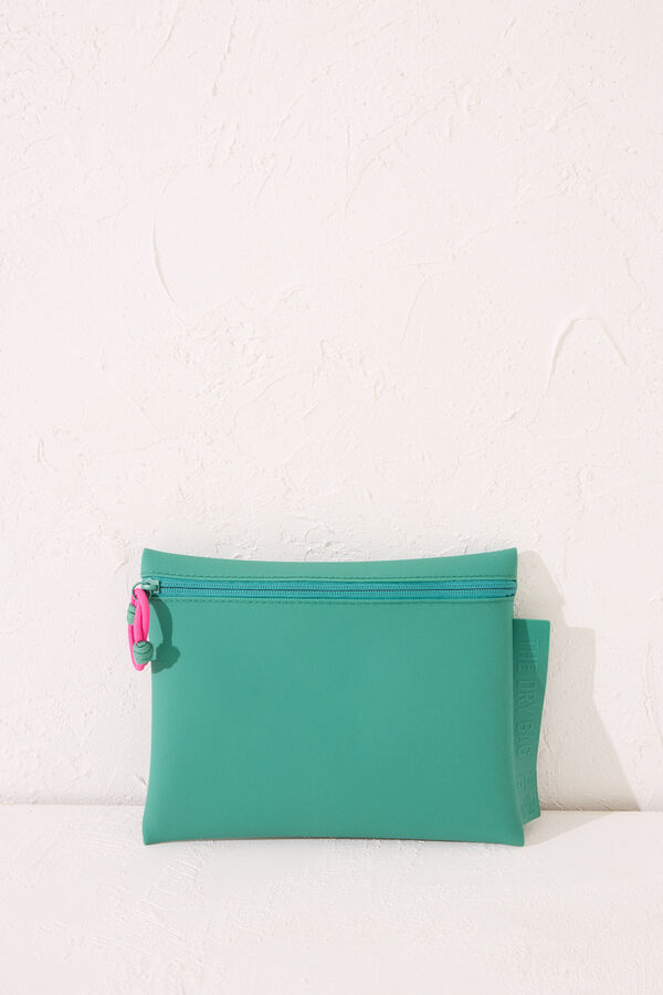 Womensecret Bolsa impermeable verde traje de baño bikini verde