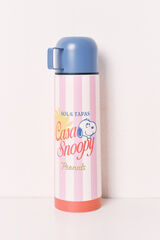 Women'secret Botella de acero inoxidable Snoopy a rayas estampado
