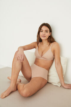 Womensecret NATURAL Brasier triangular microfibra nude