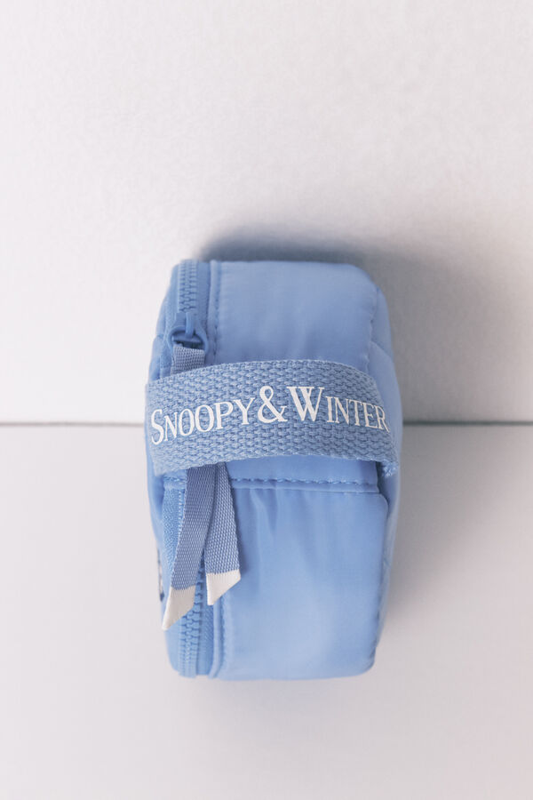 Women'secret Pequeño neceser redondo de Snoopy azul