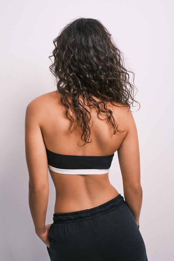 HI&BYE Brasier top bandeau negro negro