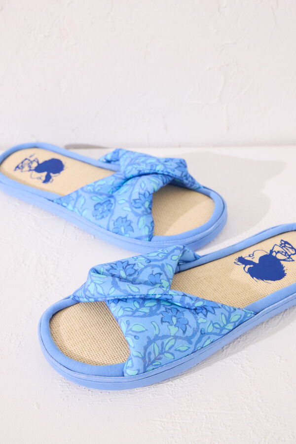 Womensecret Pantuflas para casa azules Mafalda azul