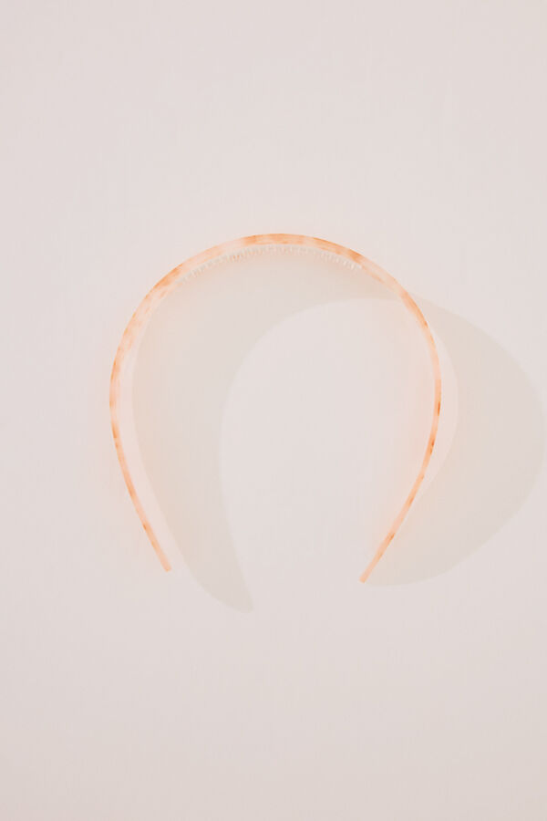 Womensecret Diadema de acetato naranja estampado