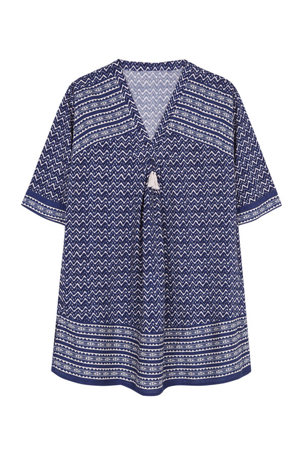 Womensecret Vestido corto camisola zigzag 